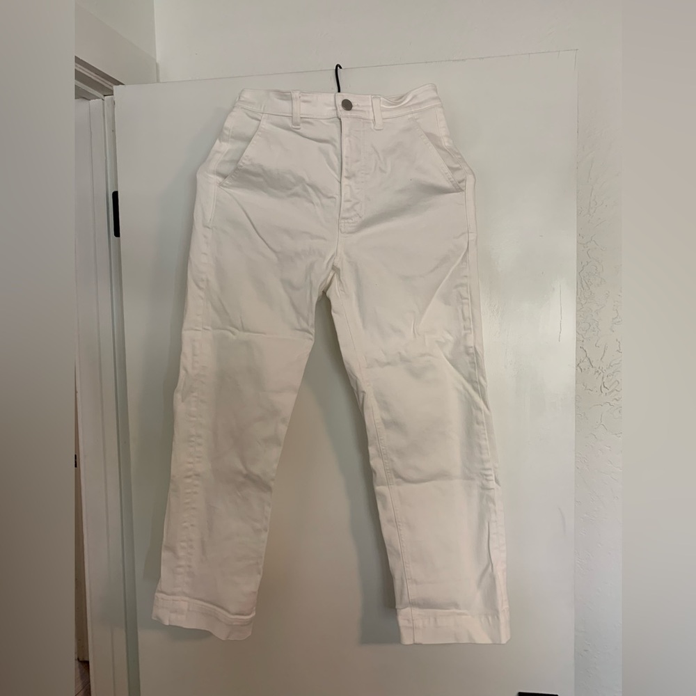 COPY - Everlane white Straight leg ankle pants
